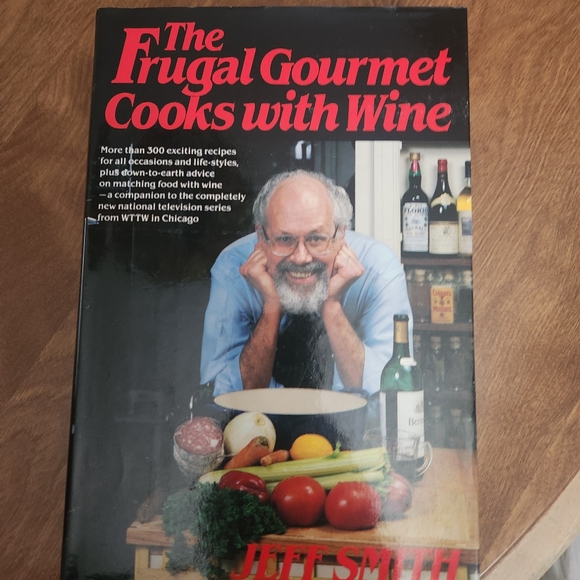 Source Unknown - The Frugal Gourmet Cooks with Wine - Black and Red Cover - Picture 1 of 3